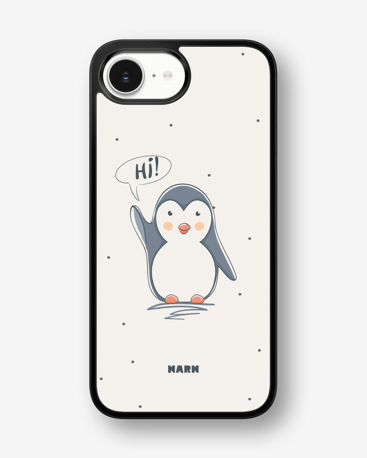 iPhone 16e Hard Case – Cute Penguin - View 1
