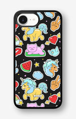 iPhone 16e Hard Case – Cute Stickers - View 1