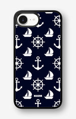 iPhone 16e Hard Case – Deep Blue Voyage - View 1