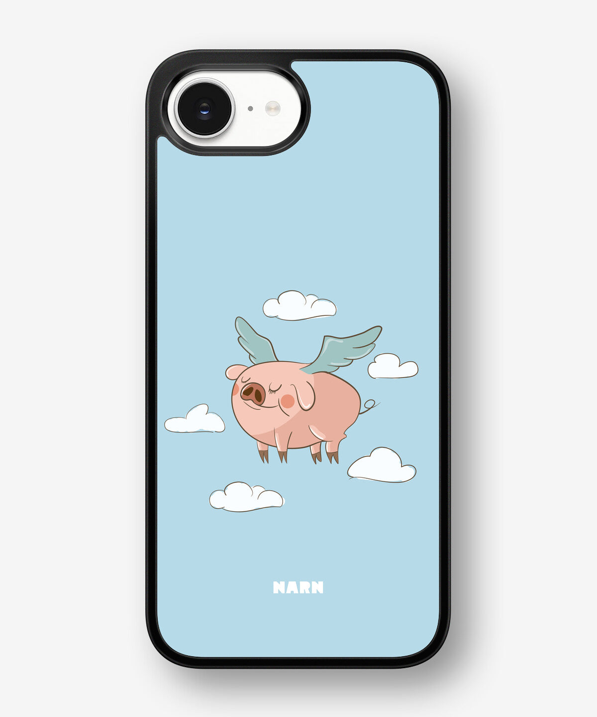 iPhone 16e Hard Case – Dreamy Pig - View 1
