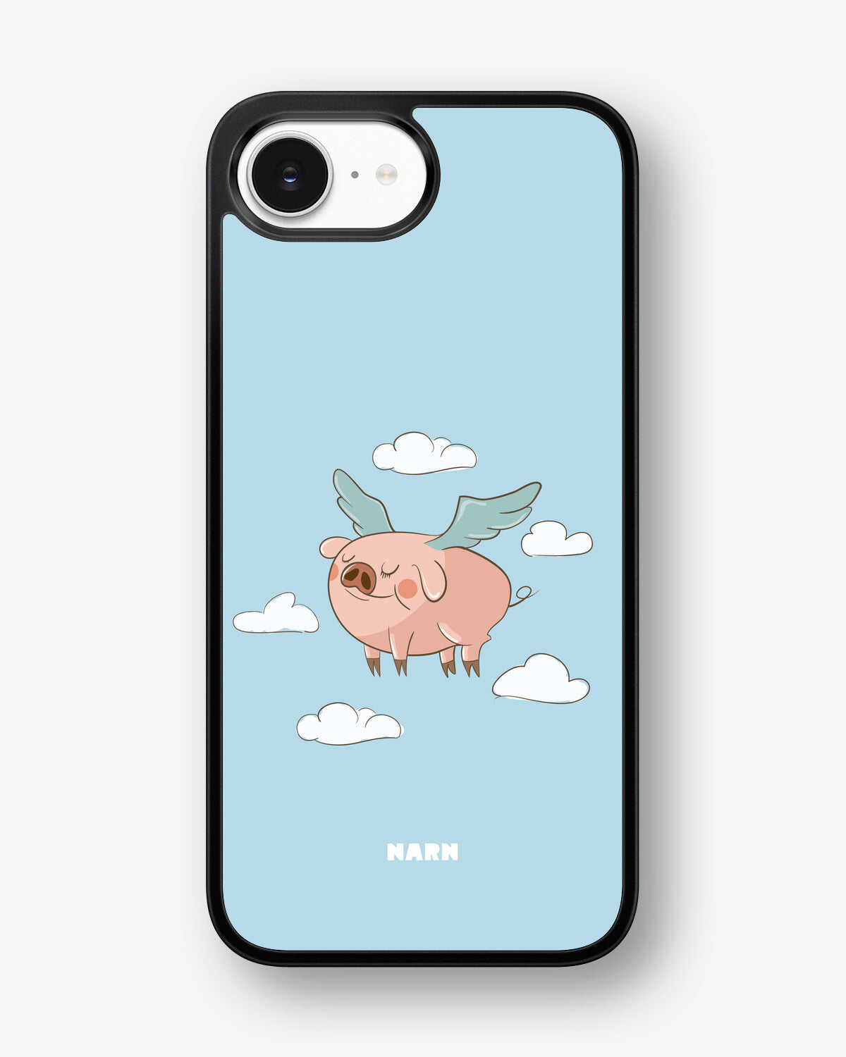 iPhone 16e Hard Case – Dreamy Pig - View 1