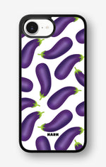 iPhone 16e Hard Case – Eggplant Pattern - View 1