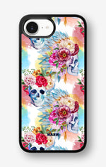 iPhone 16e Hard Case – Flowered Skulls - View 1