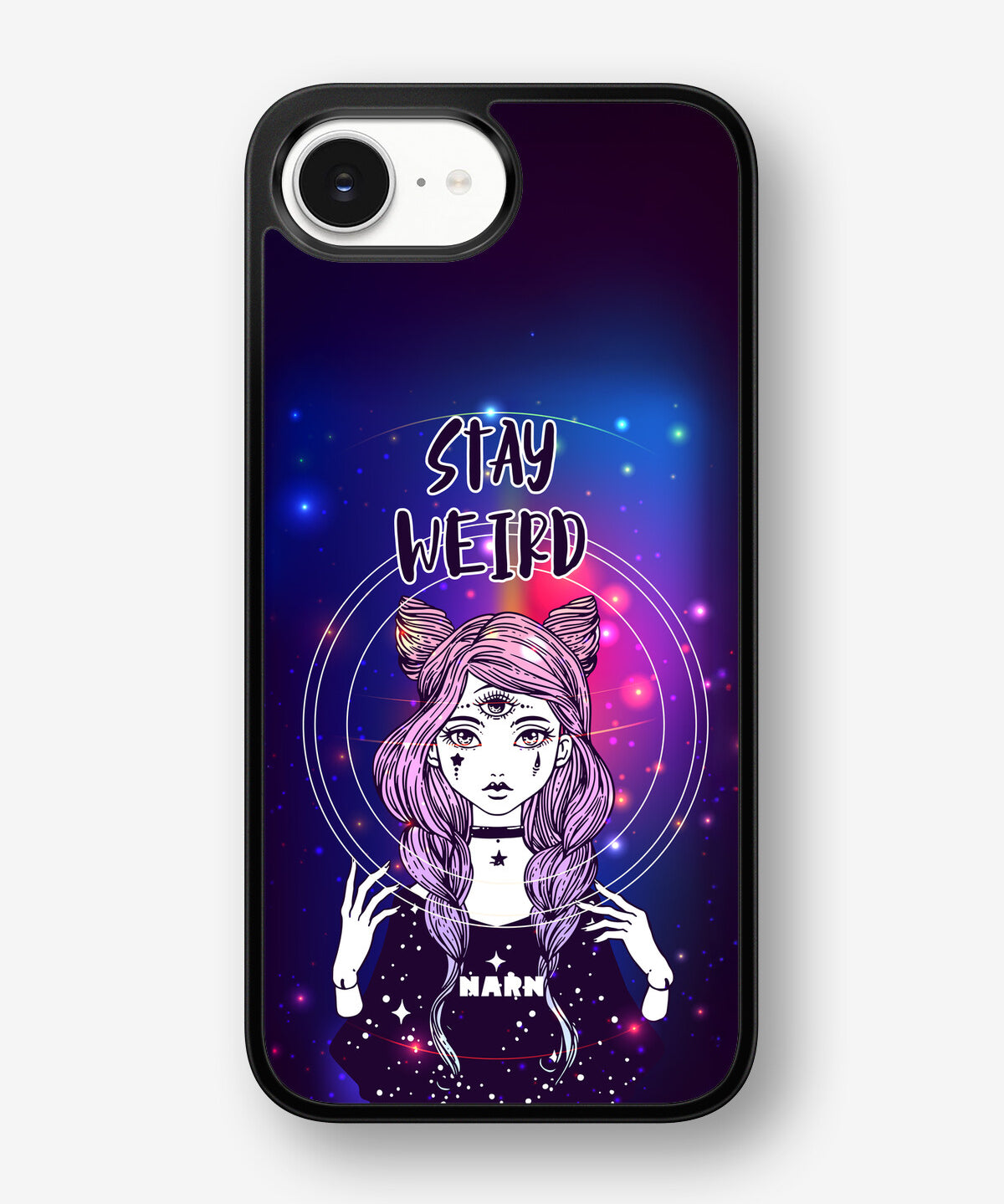 iPhone 16e Hard Case – Galactic Weird - View 1