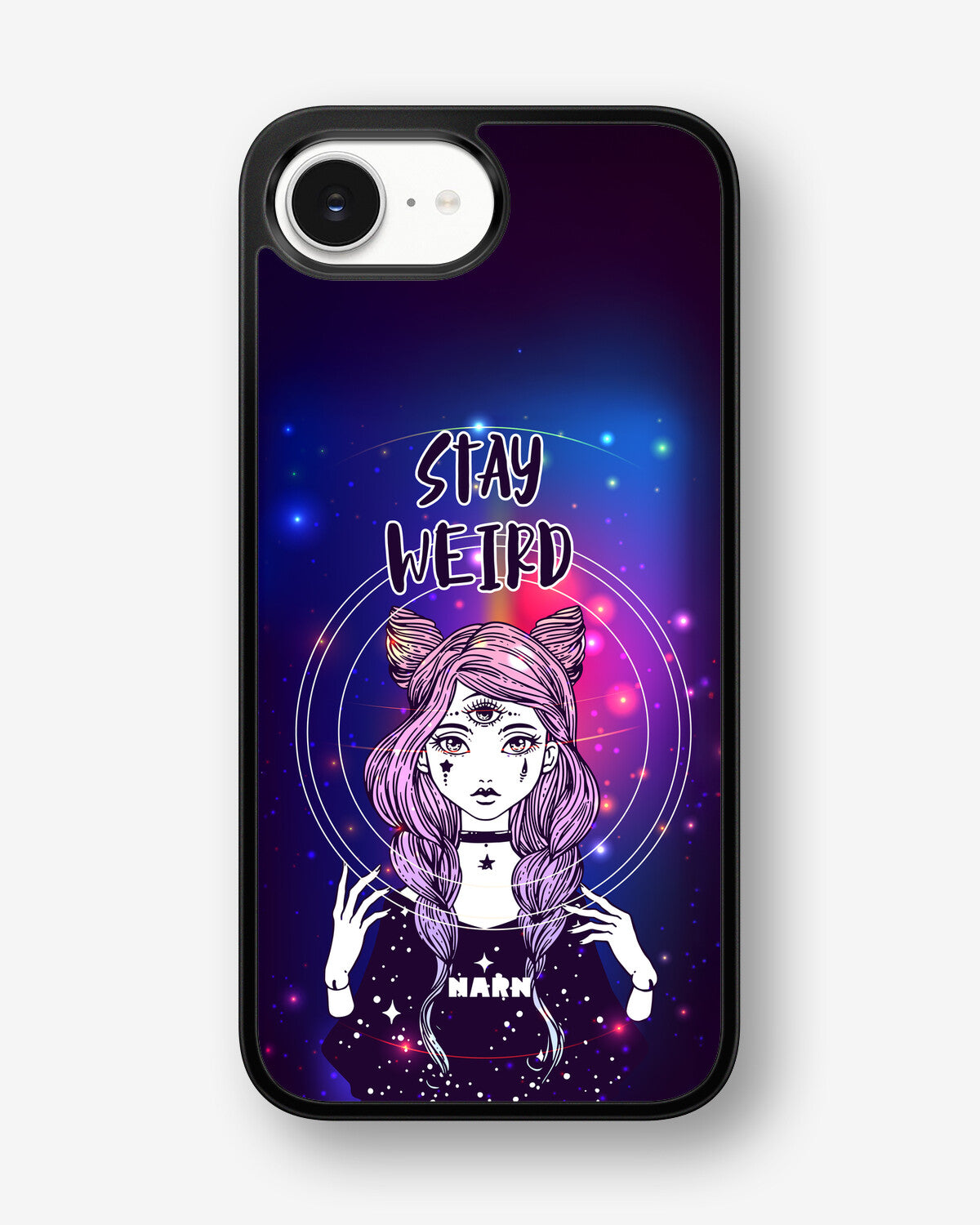 iPhone 16e Hard Case – Galactic Weird - View 1