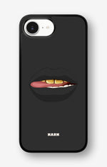 iPhone 16e Hard Case – Golden Lips - View 1