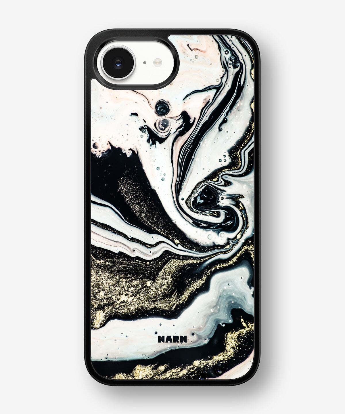 iPhone 16e Hard Case – Golden Swirl - View 1