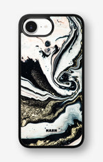 iPhone 16e Hard Case – Golden Swirl - View 1