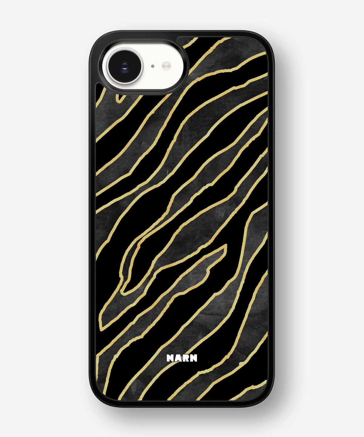 iPhone 16e Hard Case – Golden Zebra - View 1