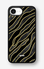 iPhone 16e Hard Case – Golden Zebra - View 1