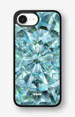 iPhone 16e Hard Case – Green Crystals - View 1