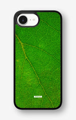 iPhone 16e Hard Case – Green Leafy - View 1