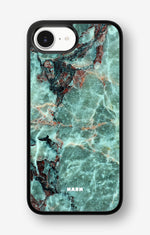 iPhone 16e Hard Case – Green Marble - View 1