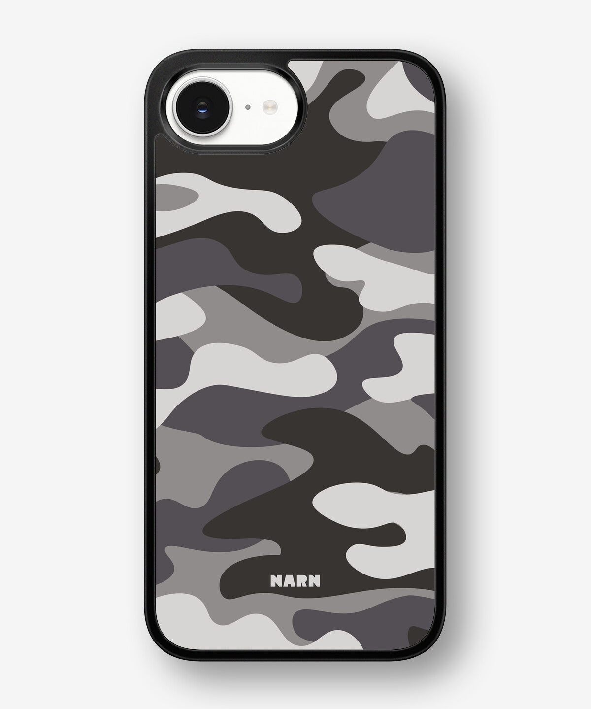iPhone 16e Hard Case – Grey Camo - View 1