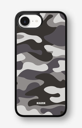 iPhone 16e Hard Case – Grey Camo - View 1