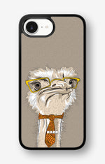 iPhone 16e Hard Case – Hipster Ostrich - View 1