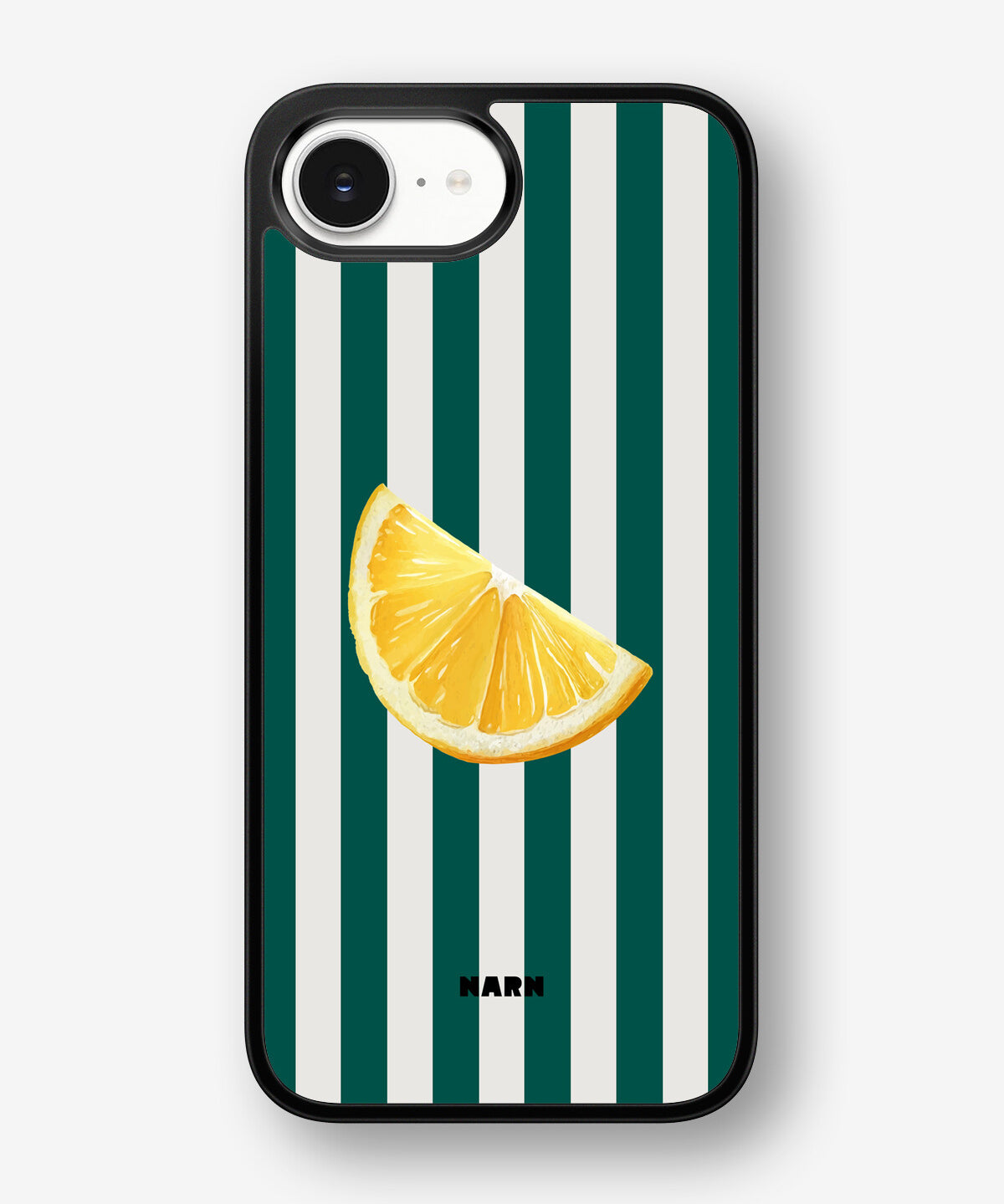 iPhone 16e Hard Case – Lemon Stripes - View 1