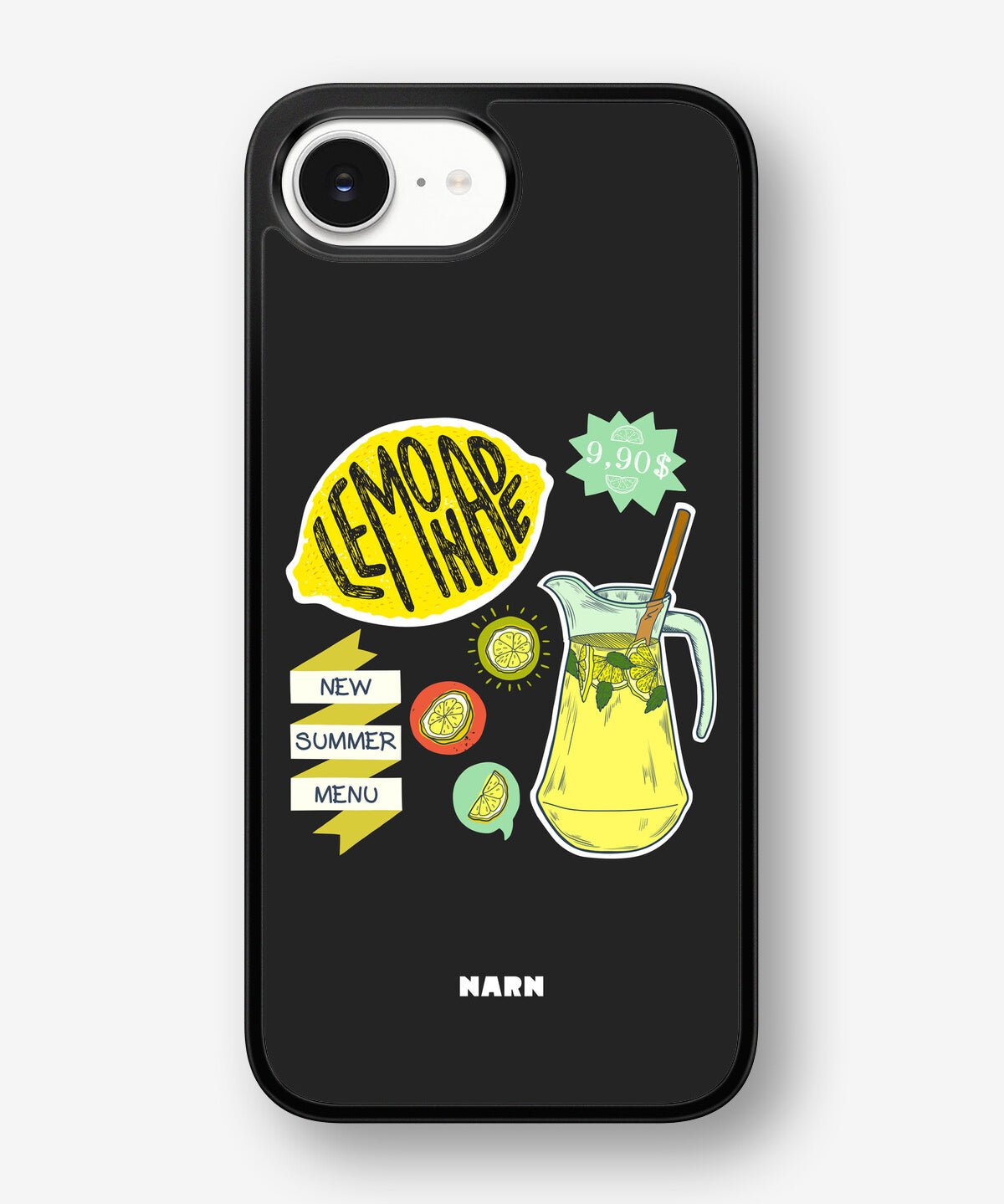 iPhone 16e Hard Case – Lemon Summer - View 1
