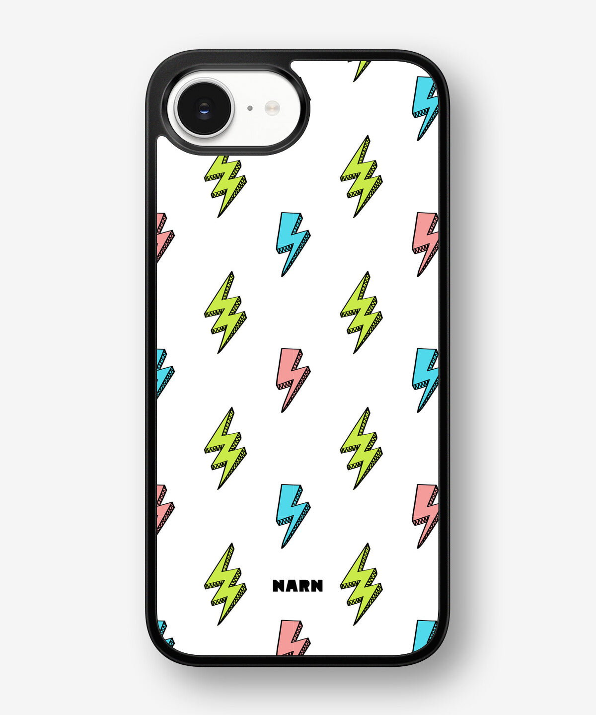 iPhone 16e Hard Case – Lightning Bolts - View 1