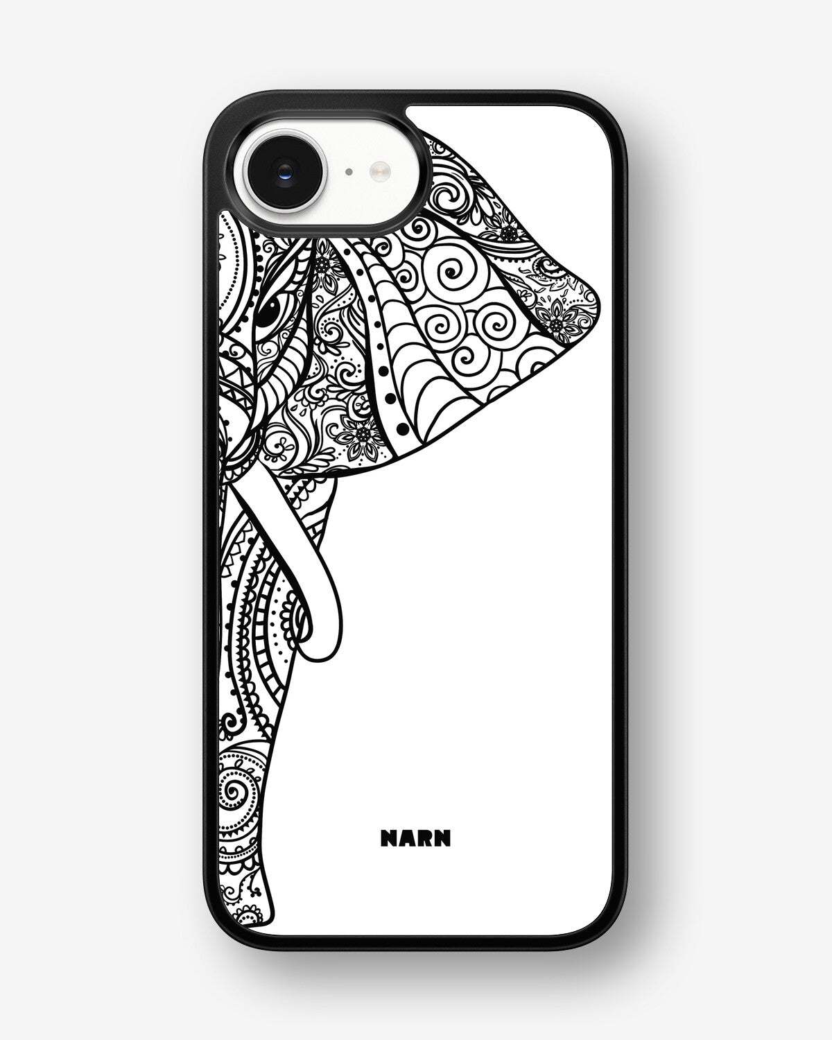 iPhone 16e Hard Case – Mandala Elephant - View 1