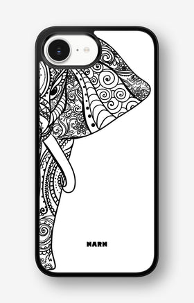iPhone 16e Hard Case – Mandala Elephant - View 1