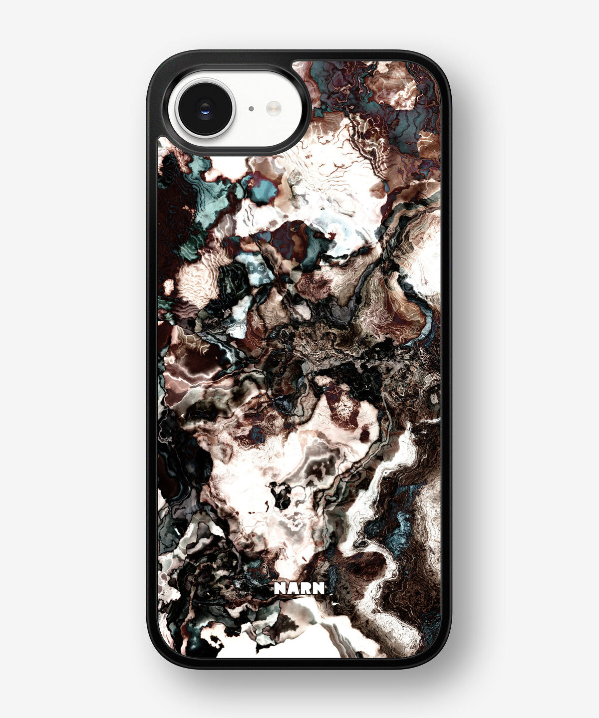 iPhone 16e Hard Case – Marble Brown - View 1