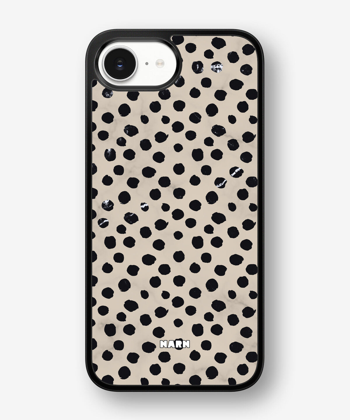 iPhone 16e Hard Case – Marble Dots - View 1
