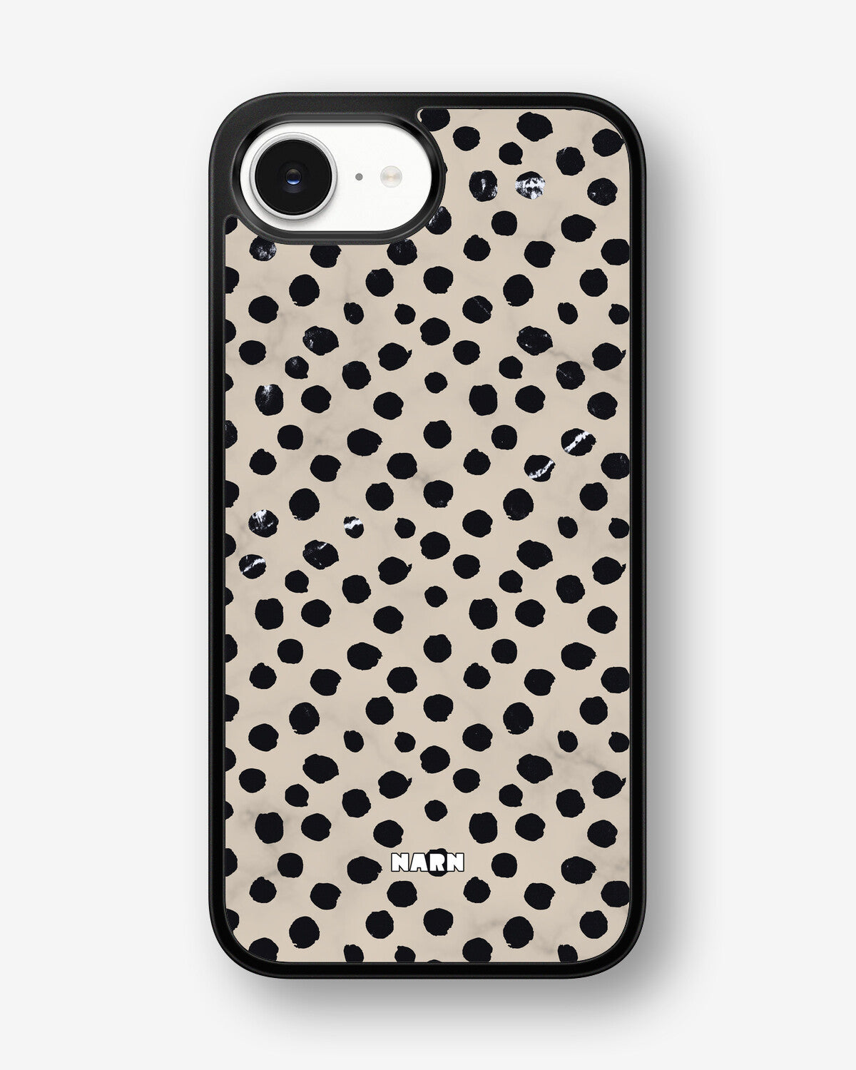 iPhone 16e Hard Case – Marble Dots - View 1