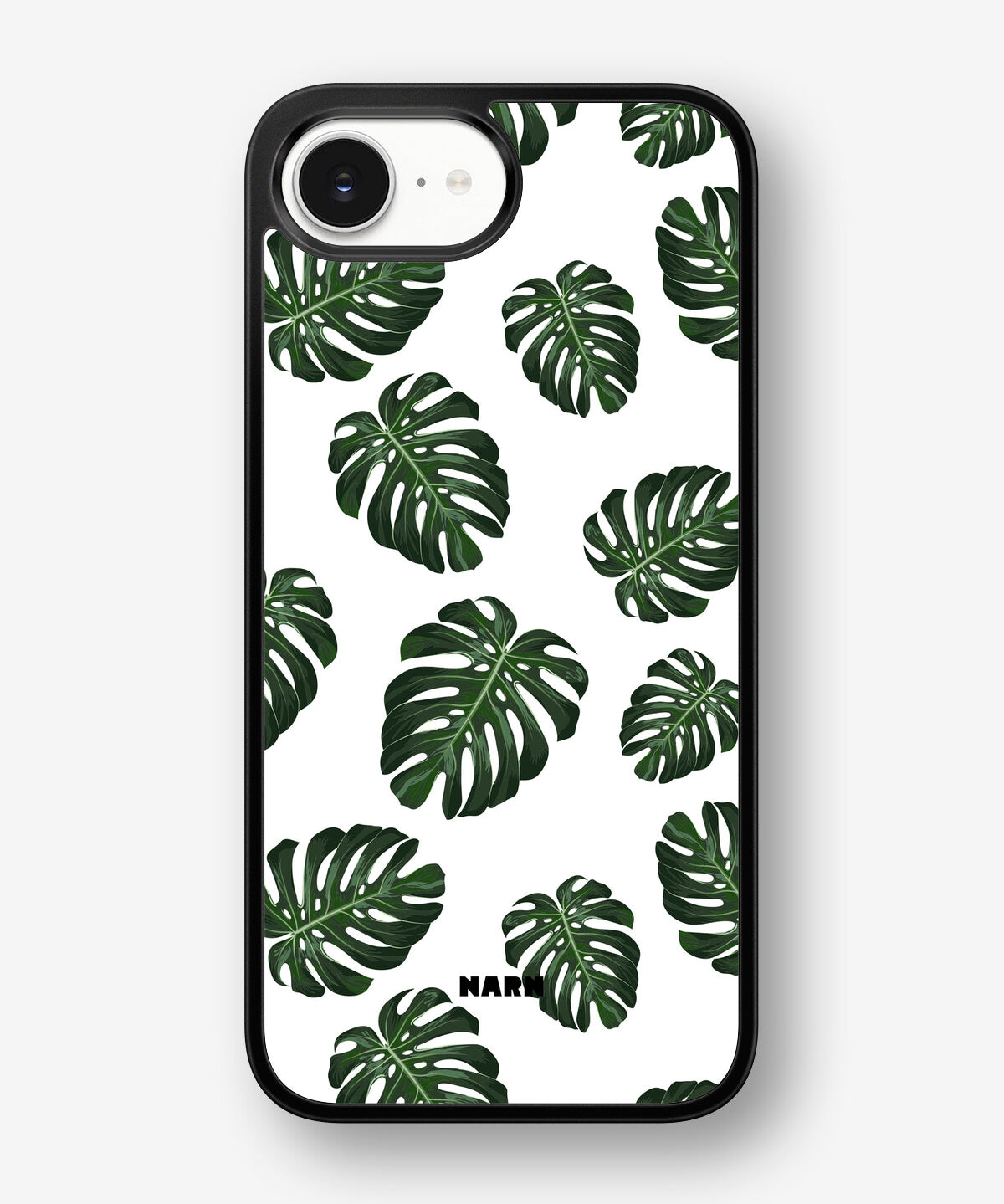 iPhone 16e Hard Case – Monstera Pattern - View 1