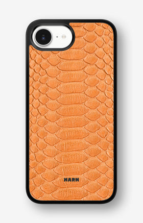 iPhone 16e Hard Case – Orange Snake - View 1