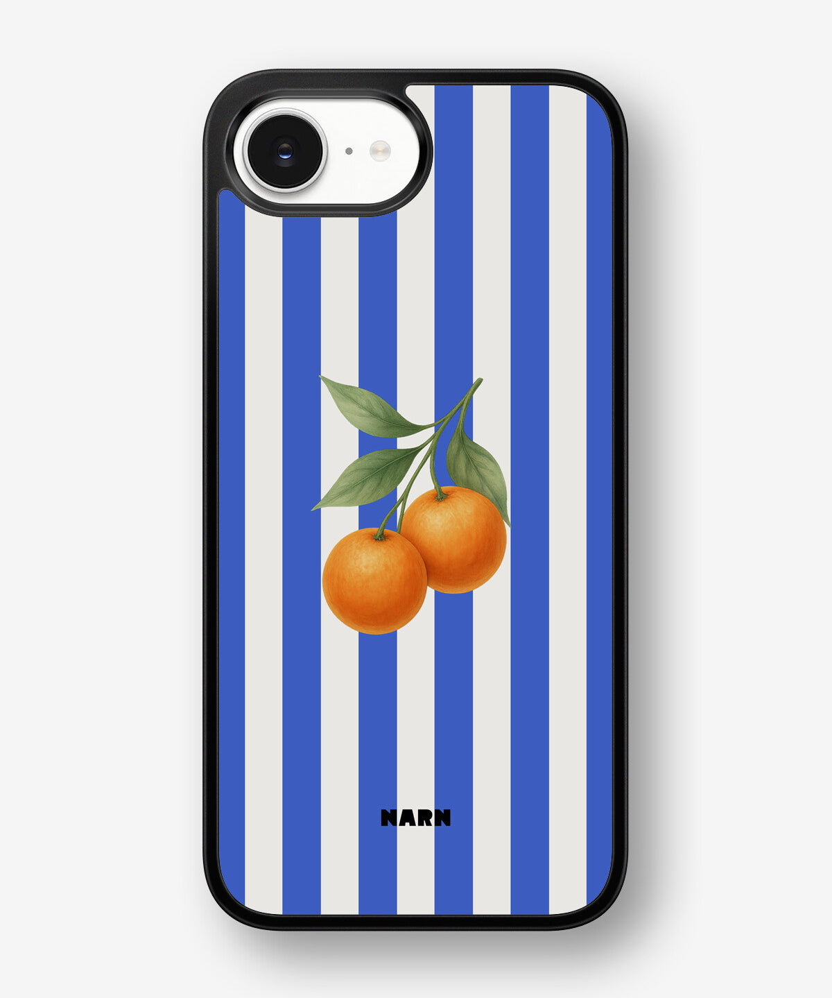 iPhone 16e Hard Case – Orange Stripes - View 1