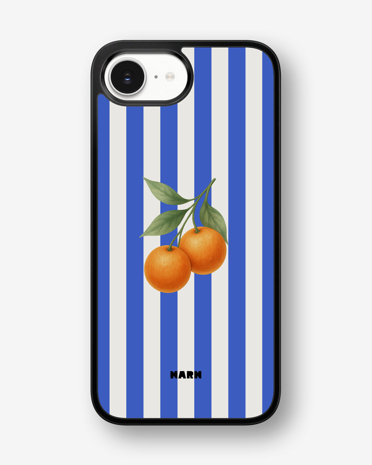 iPhone 16e Hard Case – Orange Stripes - View 1