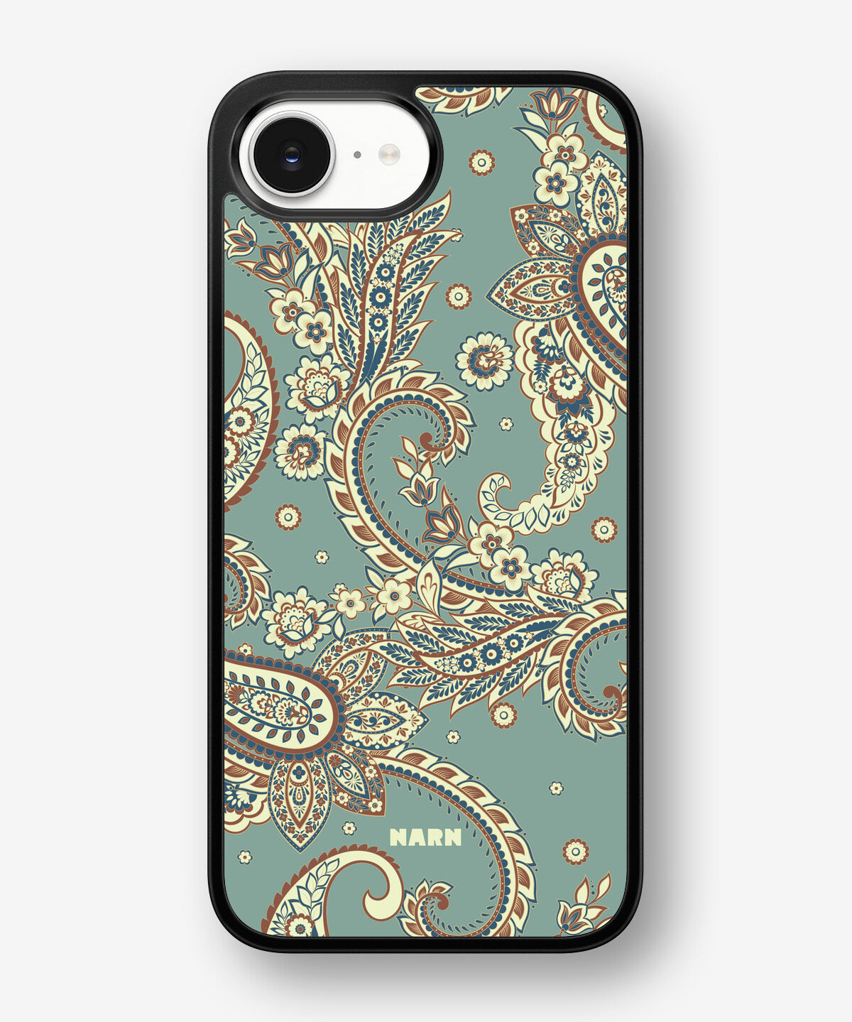 iPhone 16e Hard Case – Paisley Green - View 1