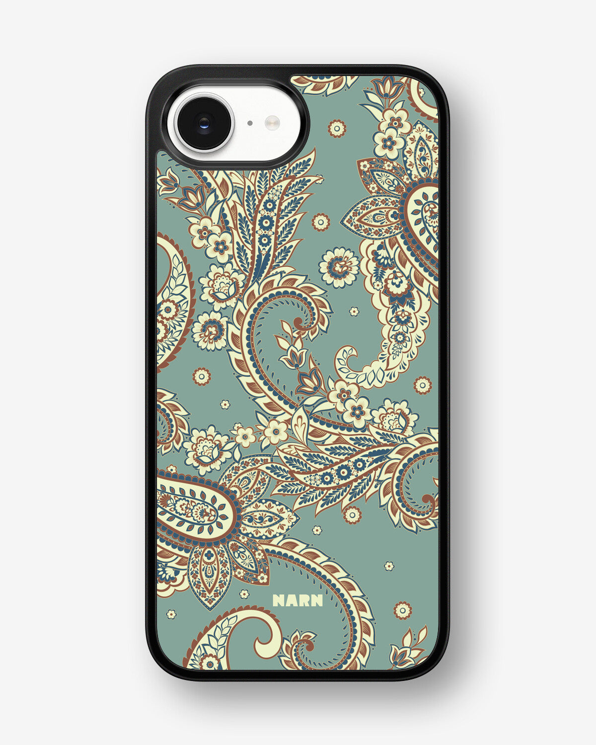iPhone 16e Hard Case – Paisley Green - View 1