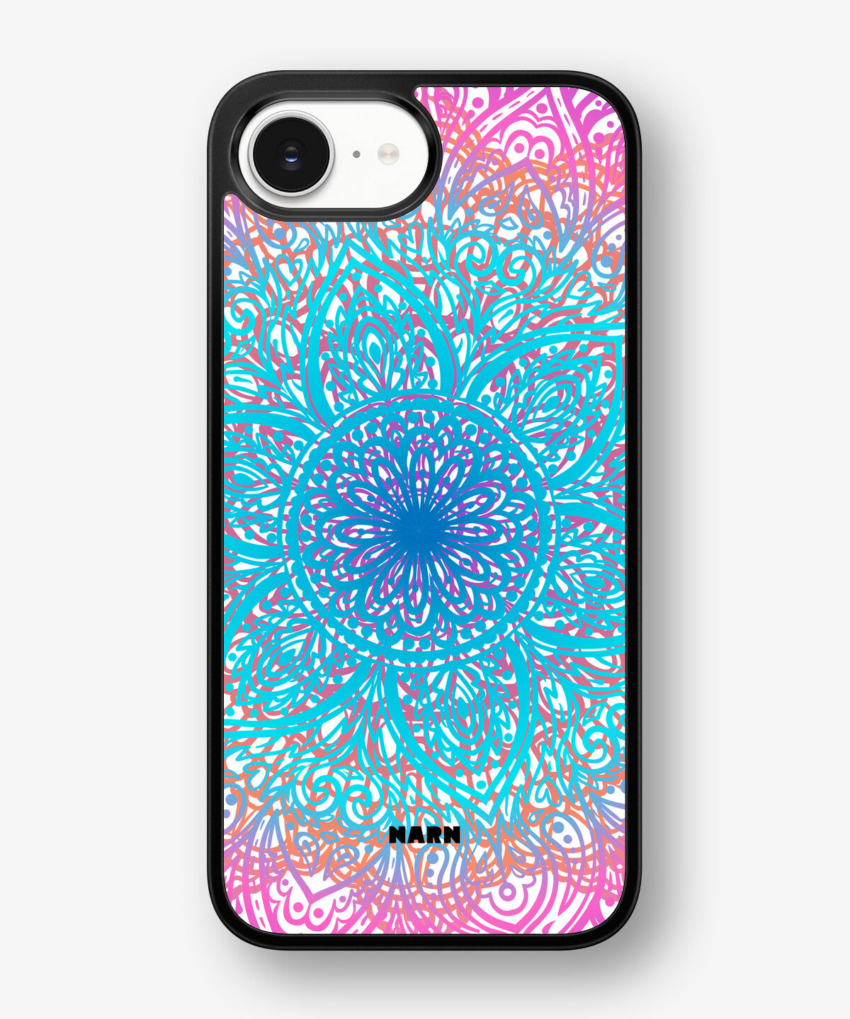 iPhone 16e Hard Case – Pastel Mandala - View 1