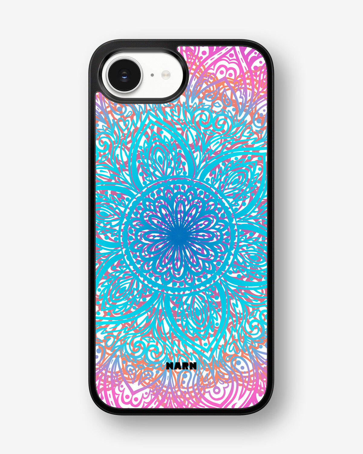 iPhone 16e Hard Case – Pastel Mandala - View 1