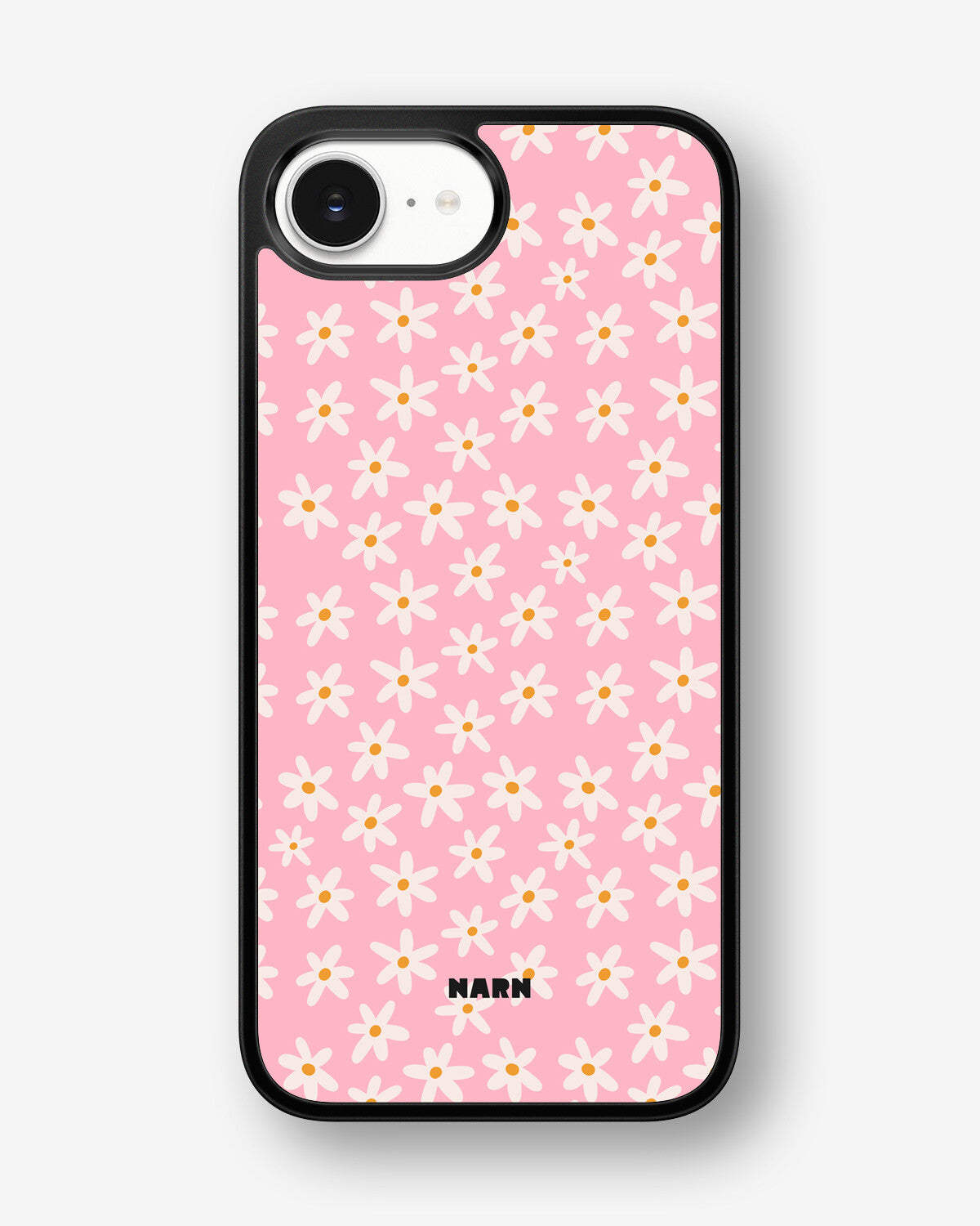 iPhone 16e Hard Case – Pink Daisy - View 1