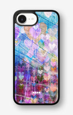 iPhone 16e Hard Case – Purple Hearts - View 1