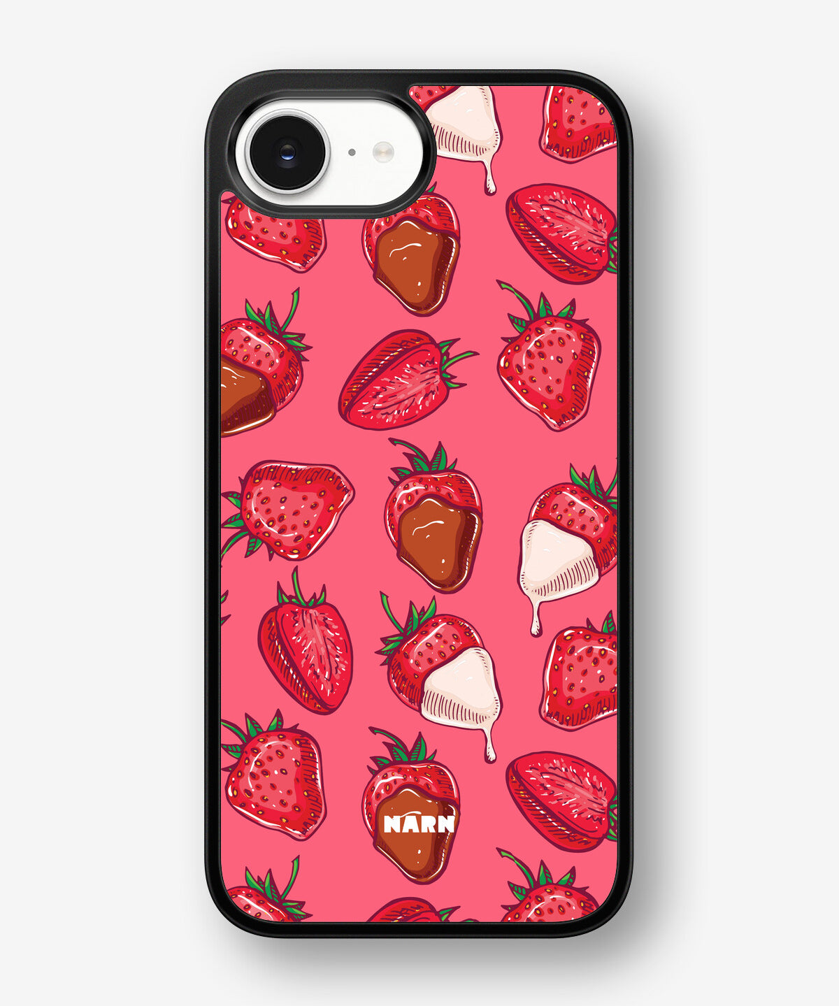 iPhone 16e Hard Case – Strawberry Chocolate - View 1