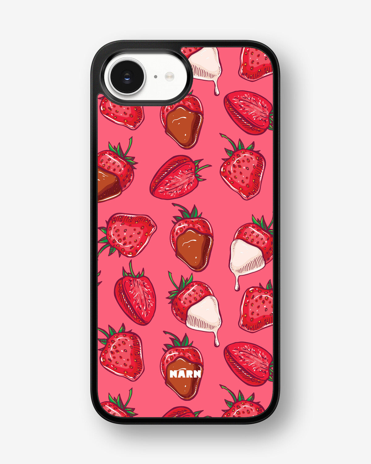 iPhone 16e Hard Case – Strawberry Chocolate - View 1