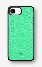 iPhone 16e Hard Case – Turquoise Snake - View 1