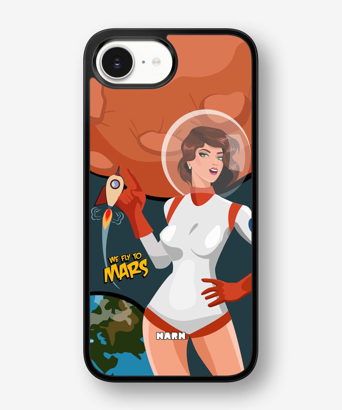 iPhone 16e Hard Case – We Fly To Mars - View 1