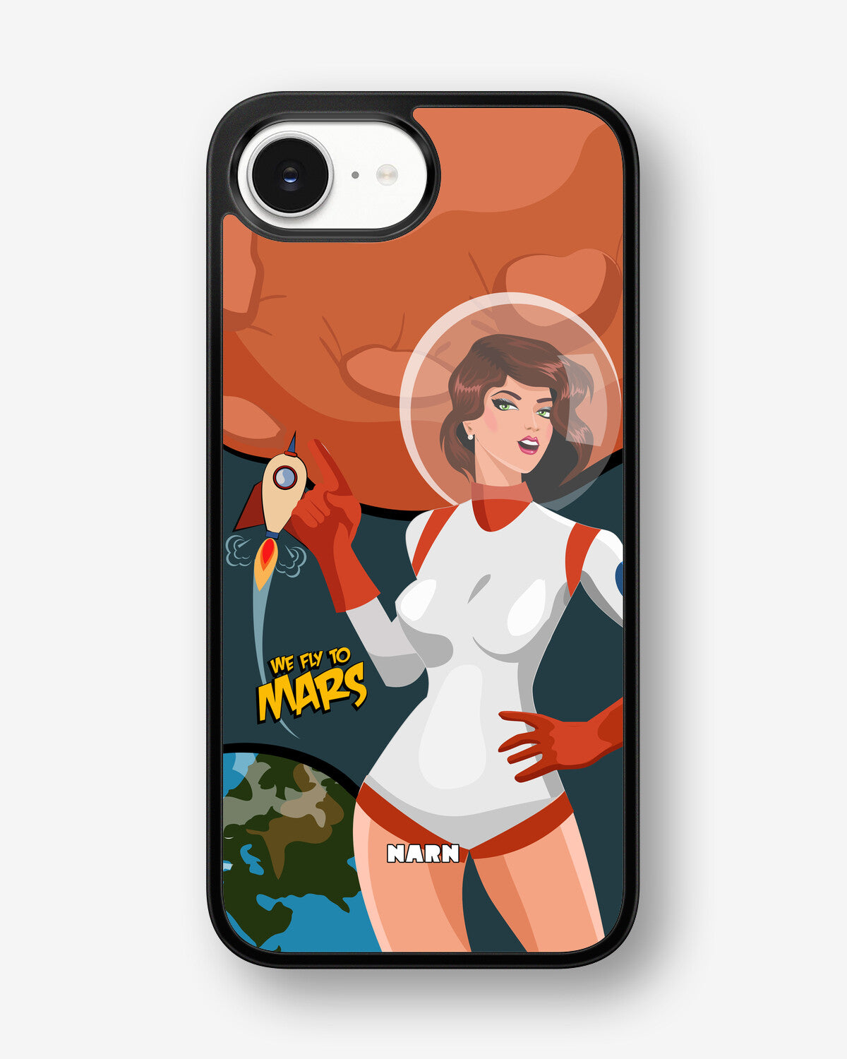 iPhone 16e Hard Case – We Fly To Mars - View 1