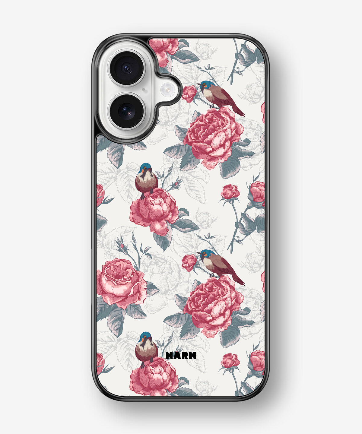 iPhone 17 Hard Case – Birds Among Roses - View 1