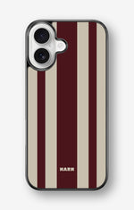 iPhone 17 Hard Case – Bordeaux Stripe - View 1