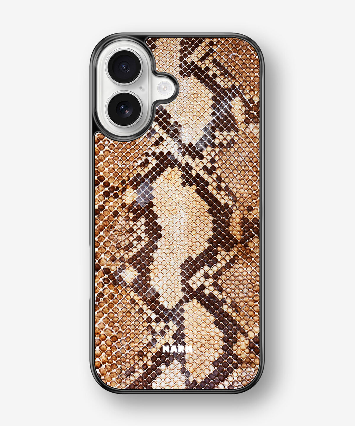 iPhone 17 Hard Case – Brown Snakeskin - View 1