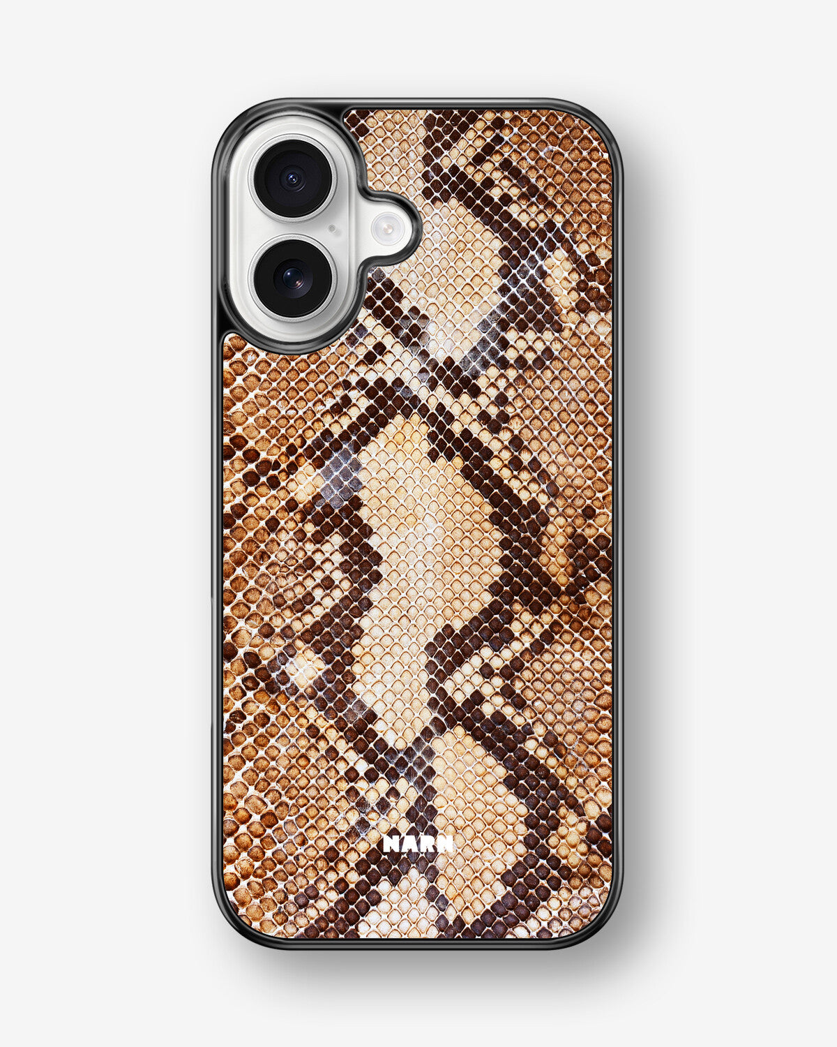iPhone 17 Hard Case – Brown Snakeskin - View 1