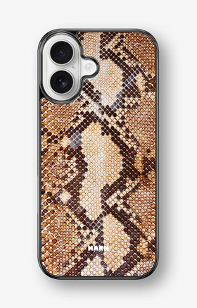 iPhone 17 Hard Case – Brown Snakeskin - View 1