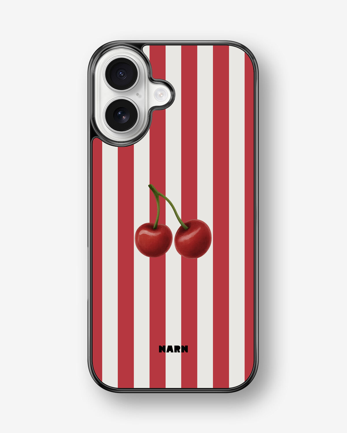 iPhone 17 Hard Case – Cherry Stripes - View 1