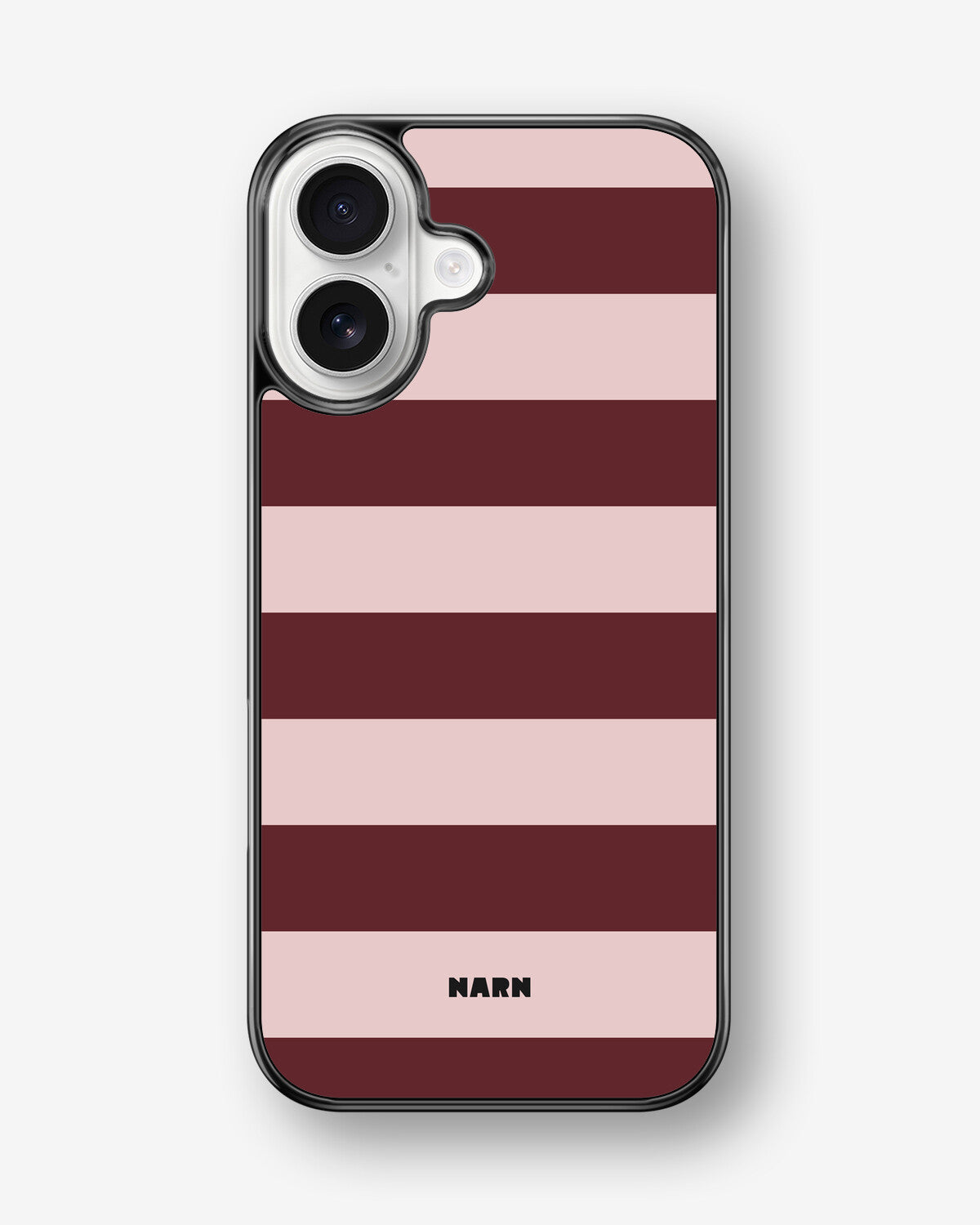 iPhone 17 Hard Case – Cranberry Stripe - View 1